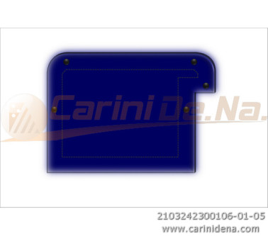 CUSCINI VELLUTO CROM - SAGOMATI DX - 42 X 30 (10+20) BLU