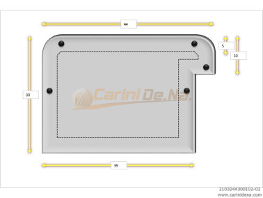 cuscini velluto crom  sagomati dx  44 x 30 1020 bianco