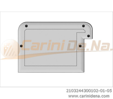 cuscini velluto crom  sagomati dx  44 x 30 1020 bianco