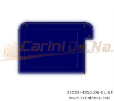 CUSCINI VELLUTO CROM - SAGOMATI DX - 44 X 30 (10+20) BLU