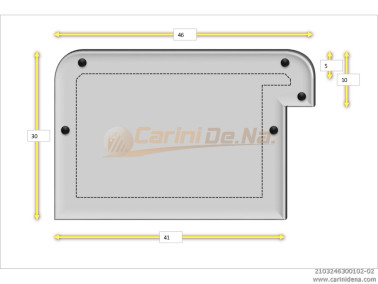 cuscini velluto crom  sagomati dx  46 x 30 1020 bianco