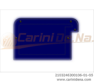 CUSCINI VELLUTO CROM - SAGOMATI DX - 46 X 30 (10+20) BLU