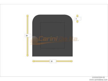 CUSCINI NYLON CROM SENZA BOTT 25 X 26