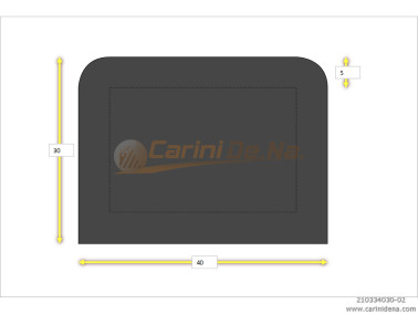 CUSCINI NYLON CROM SENZA BOTT 40 X 30