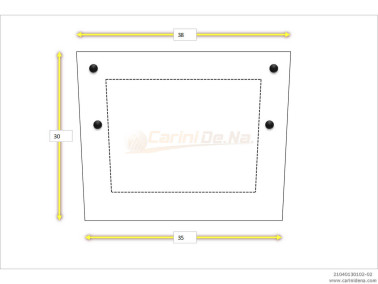 BACK PAD RASO PIANO ACC. 40 X 30