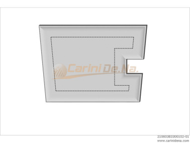 CUSCINI VELLUTO PIANO - ASOLA SENZA BOTT. 38/33 X 27(12+5+10) - BIANCO