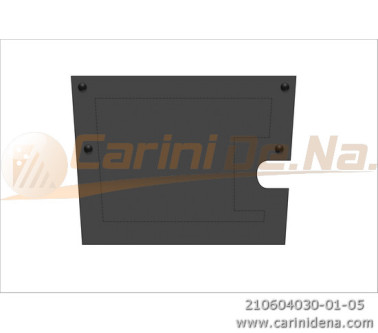 BACK PAD NYLON PIANO ACC. BRACKETHOLE 40 X 30