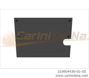 BACK PAD NYLON PIANO ACC. BRACKETHOLE 44 X 31