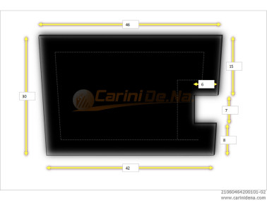 CUSCINI VELLUTO PIANO - ASOLA SENZA BOTT. 46/42 X 30(15+7+8) - NERO