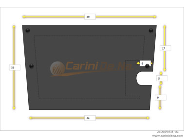 CUSCINI NYLON PIANO - ASOLA 49 X 31