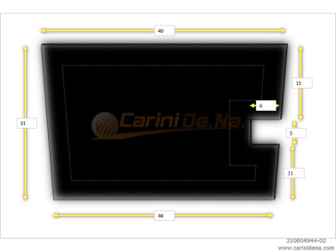 CUSCINI VELLUTO PIANO ASOLA 49 X 44