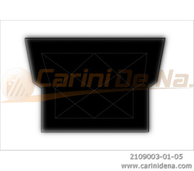 CUSCINI VELLUTO PIANO - SAGOMATI DX+SX - TRAPUNTATI SENZA BOTT 48.5/37 X 32.5 NERO