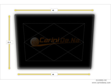 CUSCINI VELLUTO PIANO - TRAPUNTATI SENZA BOTT 48/44 X 32.5 NERO