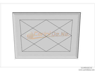 CUSCINI VELLUTO PIANO - TRAPUNTATI SENZA BOTT 48/44 X 32.5 BIANCO