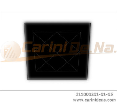 CUSCINI VELLUTO PIANO - TRAPUNTATI SENZA BOTT 38/34 X 32.5 NERO