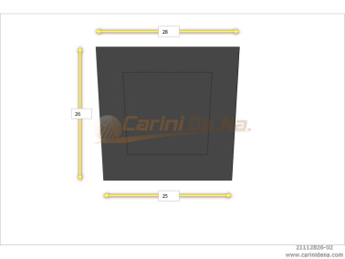 CUSCINI NYLON PIANO SENZA BOTT 28 X 26