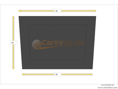 CUSCINI NYLON PIANO SENZA BOTT 44 X 30