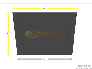 CUSCINI NYLON PIANO SENZA BOTT 44/37 X 30