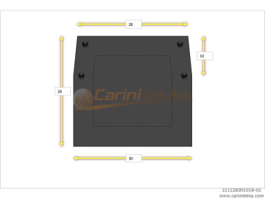 CUSCINI NYLON DIAT 28/30 X 28(10+18)