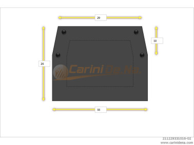 CUSCINI NYLON DIAT 29/33 X 26(10+16)
