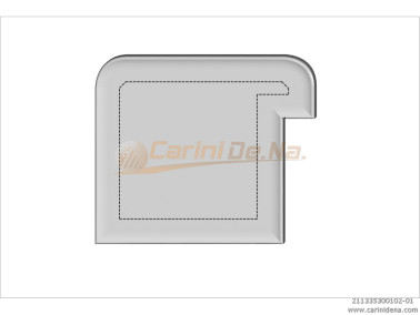 CUSCINI VELLUTO CROM - SAGOMATI DX - SENZA BOTT 35 X 30 (10+20) BIANCO