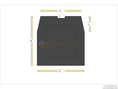 CUSCINI NYLON DIAT SENZA BOTT 23/27 X 28( 9+19)