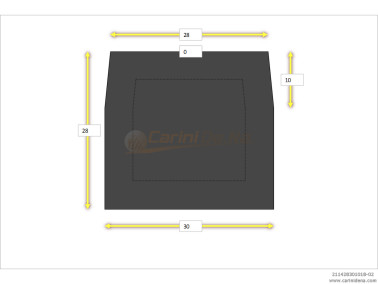 CUSCINI NYLON DIAT SENZA BOTT 28/30 X 28(10+18)