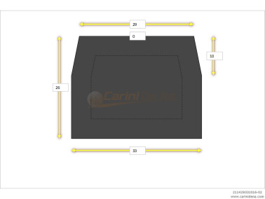 CUSCINI NYLON DIAT SENZA BOTT 29/33 X 26(10+16)