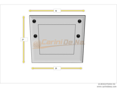 CUSCINI VELLUTO PIANO 32 x 27 BIANCO