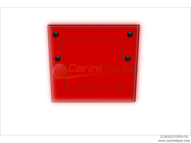 cuscini velluto piano 32 x 27 rosso