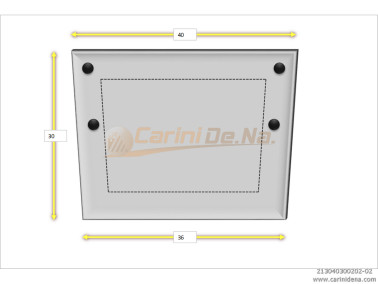CUSCINI VELLUTO PIANO 40 x 30 BIANCO