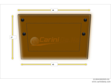 cuscini velluto piano 44 x 30 avana