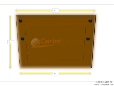 cuscini velluto piano 47 x 31 avana