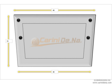 CUSCINI VELLUTO PIANO 49 x 31 BIANCO