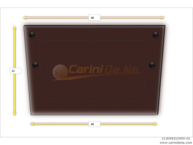 cuscini velluto piano 49 x 31 marrone