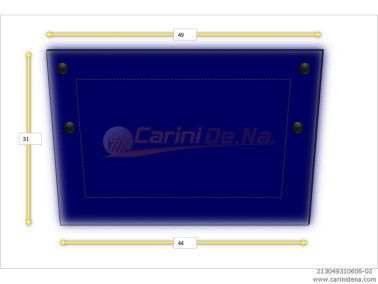 cuscini velluto piano 49 x 31 blu