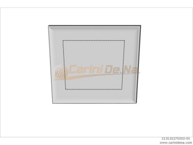 CUSCINI VELLUTO PIANO SENZA BOTT 32 x 27 BIANCO