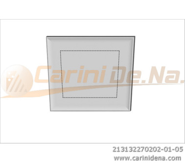 CUSCINI VELLUTO PIANO SENZA BOTT 32 x 27 BIANCO