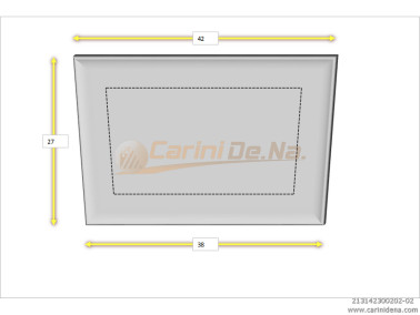 cuscini velluto piano senza bott 42 x 30 bianco