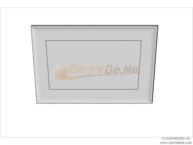 CUSCINI VELLUTO PIANO SENZA BOTT 44 x 30 BIANCO