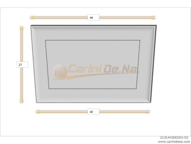 CUSCINI VELLUTO PIANO SENZA BOTT 44 x 30 BIANCO