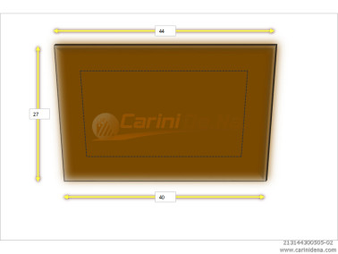 CUSCINI VELLUTO PIANO SENZA BOTT 44 x 30 AVANA