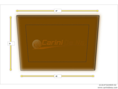 cuscini velluto piano senza bott 47 x 31 avana