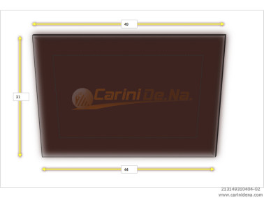 CUSCINI VELLUTO PIANO SENZA BOTT 49 x 31 MARRONE