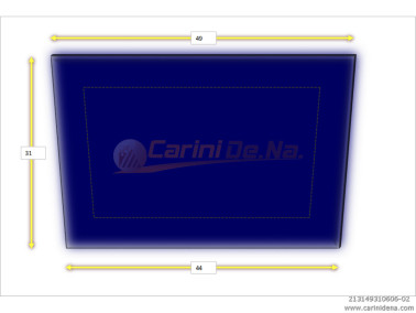 CUSCINI VELLUTO PIANO SENZA BOTT 49 x 31 BLU