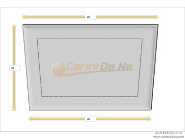 CUSCINI VELLUTO PIANO SENZA BOTT 53/50 x 40 NERO