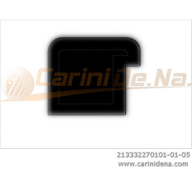 cuscini velluto crom  sagomati dx  senza bott 32 x 27 1017 nero