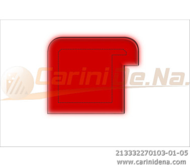 CUSCINI VELLUTO CROM - SAGOMATI DX - SENZA BOTT 32 X 27 (10+17) ROSSO