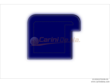 cuscini velluto crom  sagomati dx  senza bott 32 x 27 1017 blu