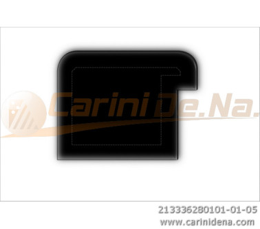 CUSCINI VELLUTO CROM - SAGOMATI DX - SENZA BOTT 36 X 28 (10+18) NERO